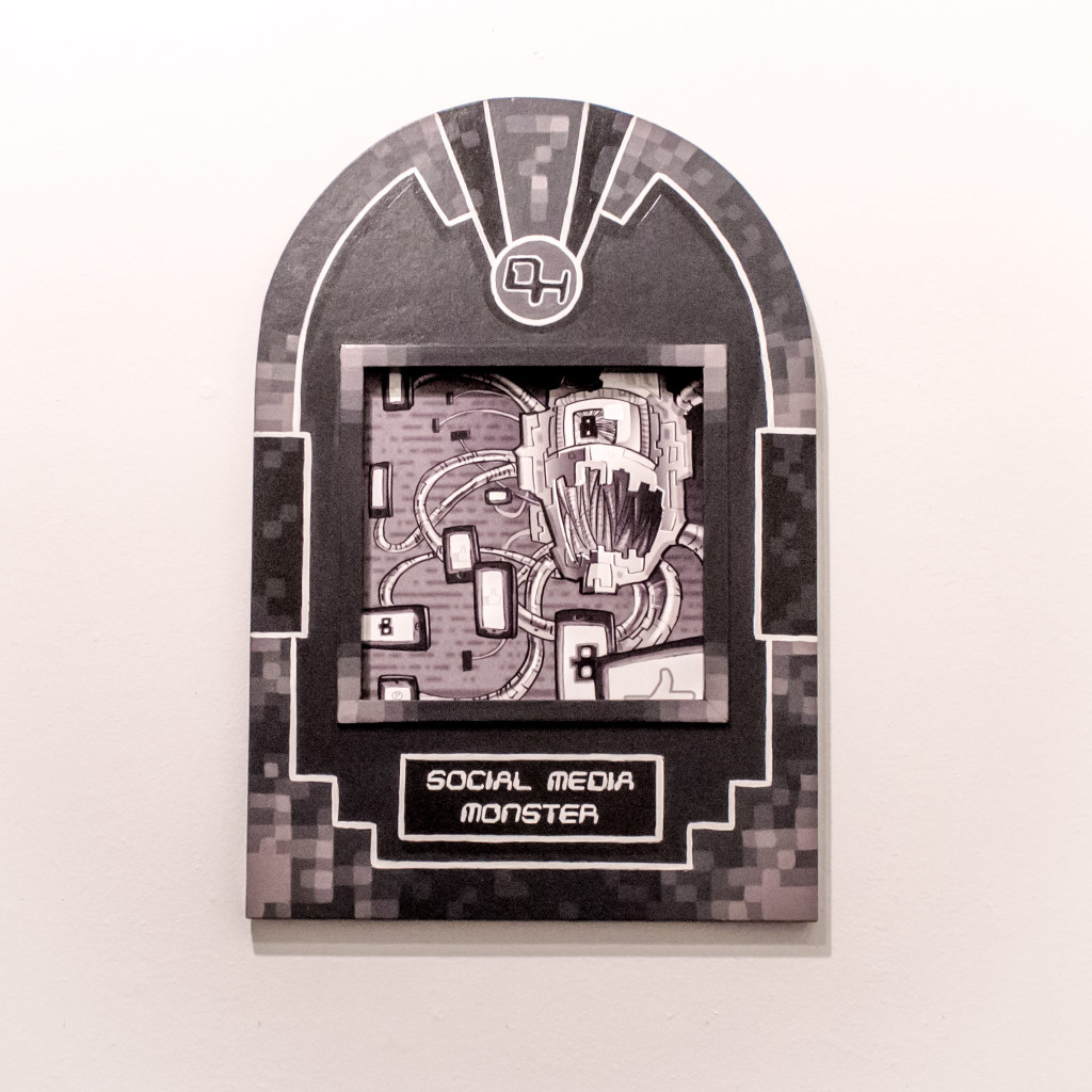 Choose a monster you are well-suited to fight, then scan it with Layar.